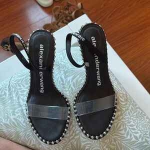 Alexander Wang Black studded heels